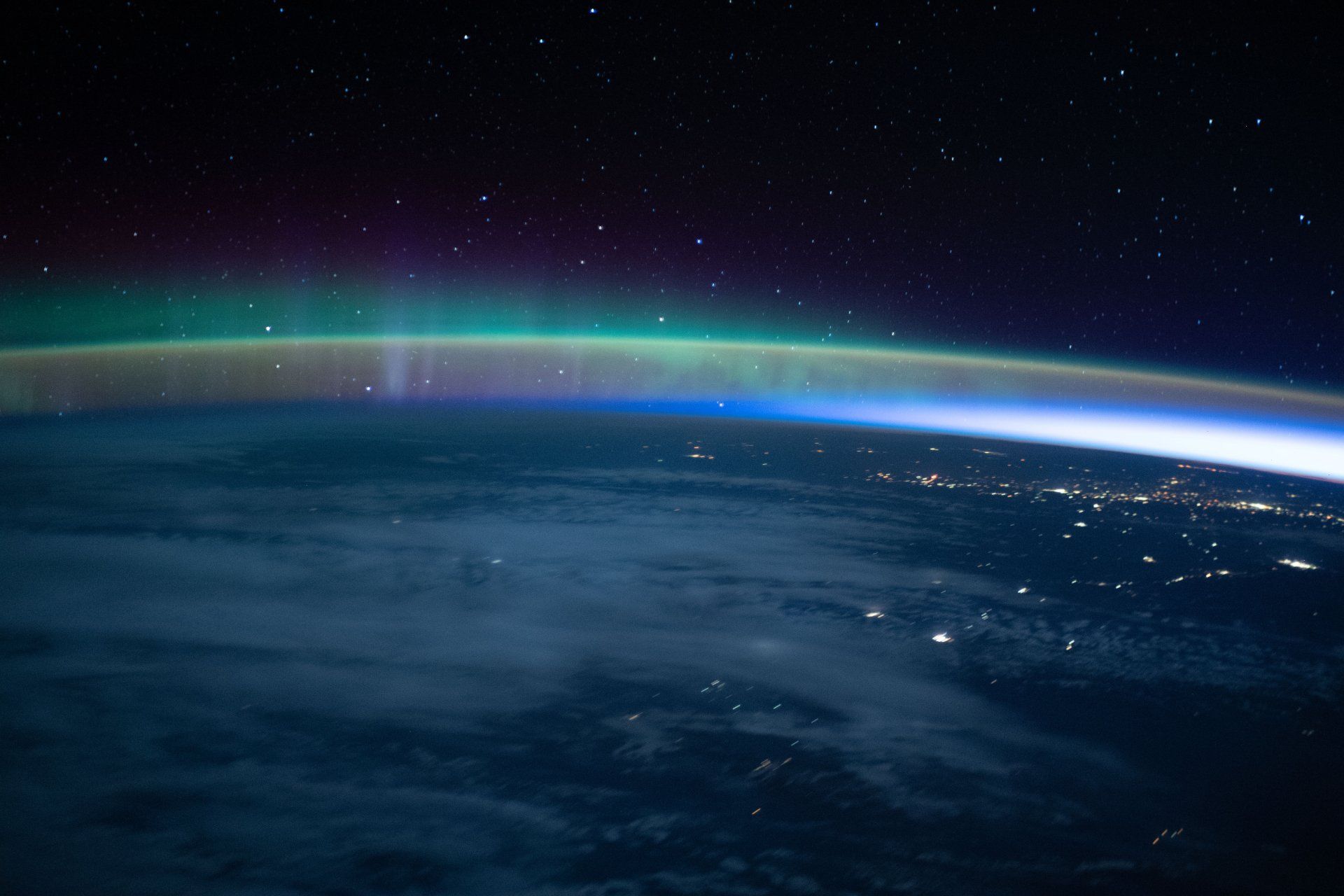 1920x1280 Download Sunrise Orbital Station International Space Station Pacific Ocean Nature Earth From Space 4k Ultra HD