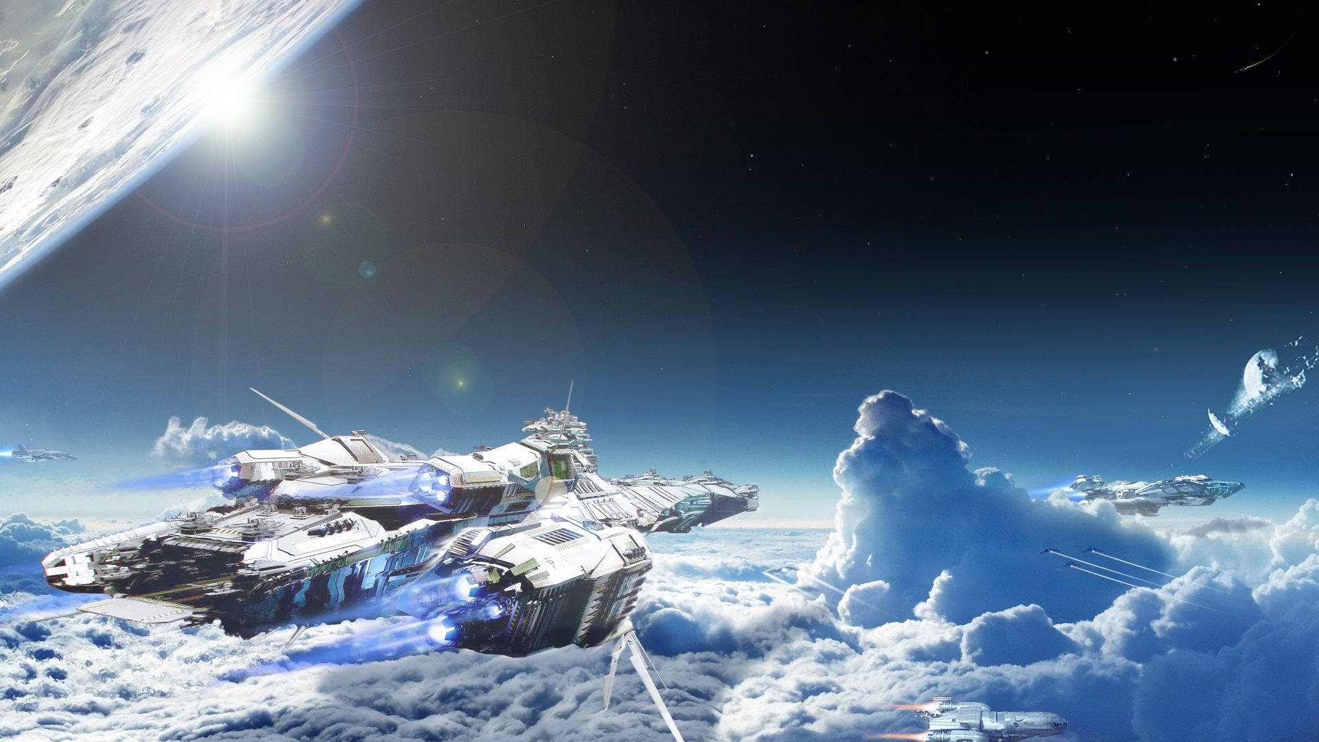 1920x1080 Download Star Citizen Flight Spaceship Wallpaper