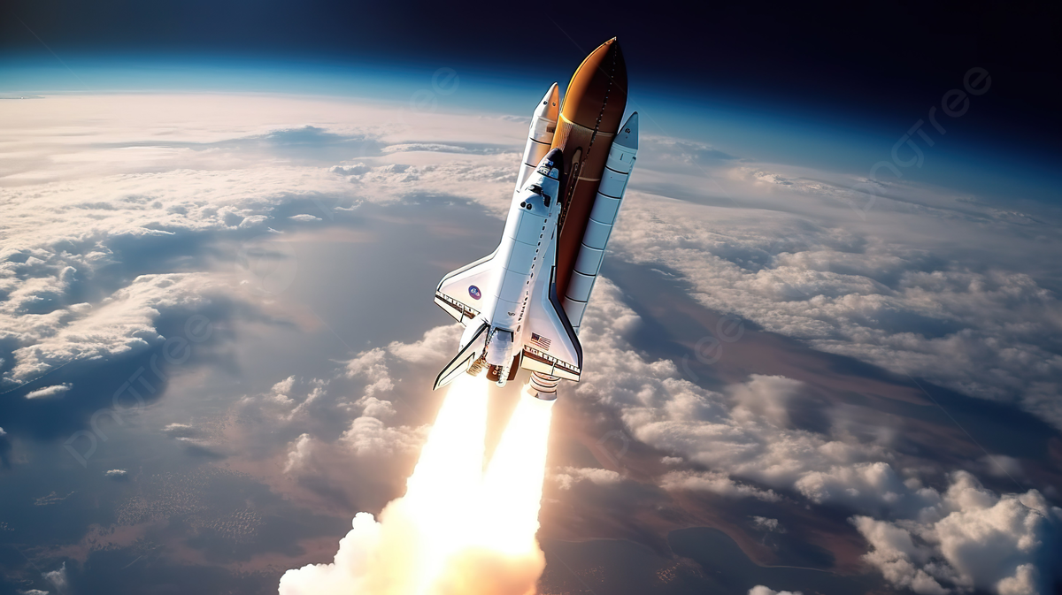 1200x673 Business Concept Of Space Travel 3D Rendering Of A Shuttle Launching Into The Vast Sky Above The Earth And Ocean, Galaxy Wallpaper, Space Wallpaper, Rocket Ship Background Image And Wallpaper for Free