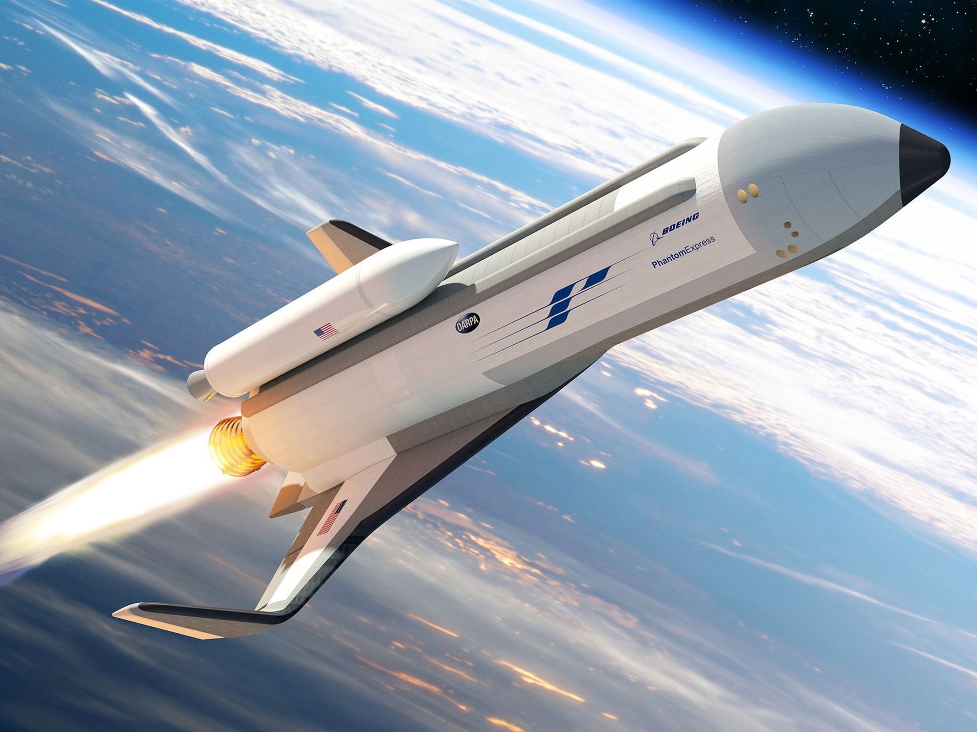 1920x1440 Wallpaper Spaceship, flight, space 2880x1800 Picture, Image