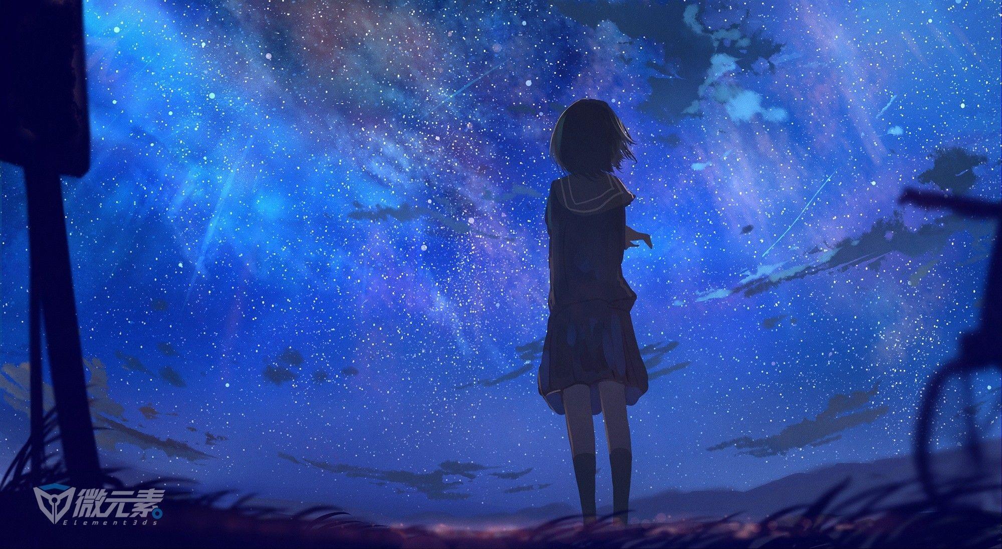 2000x1096 Peaceful Anime Wallpaper Winter