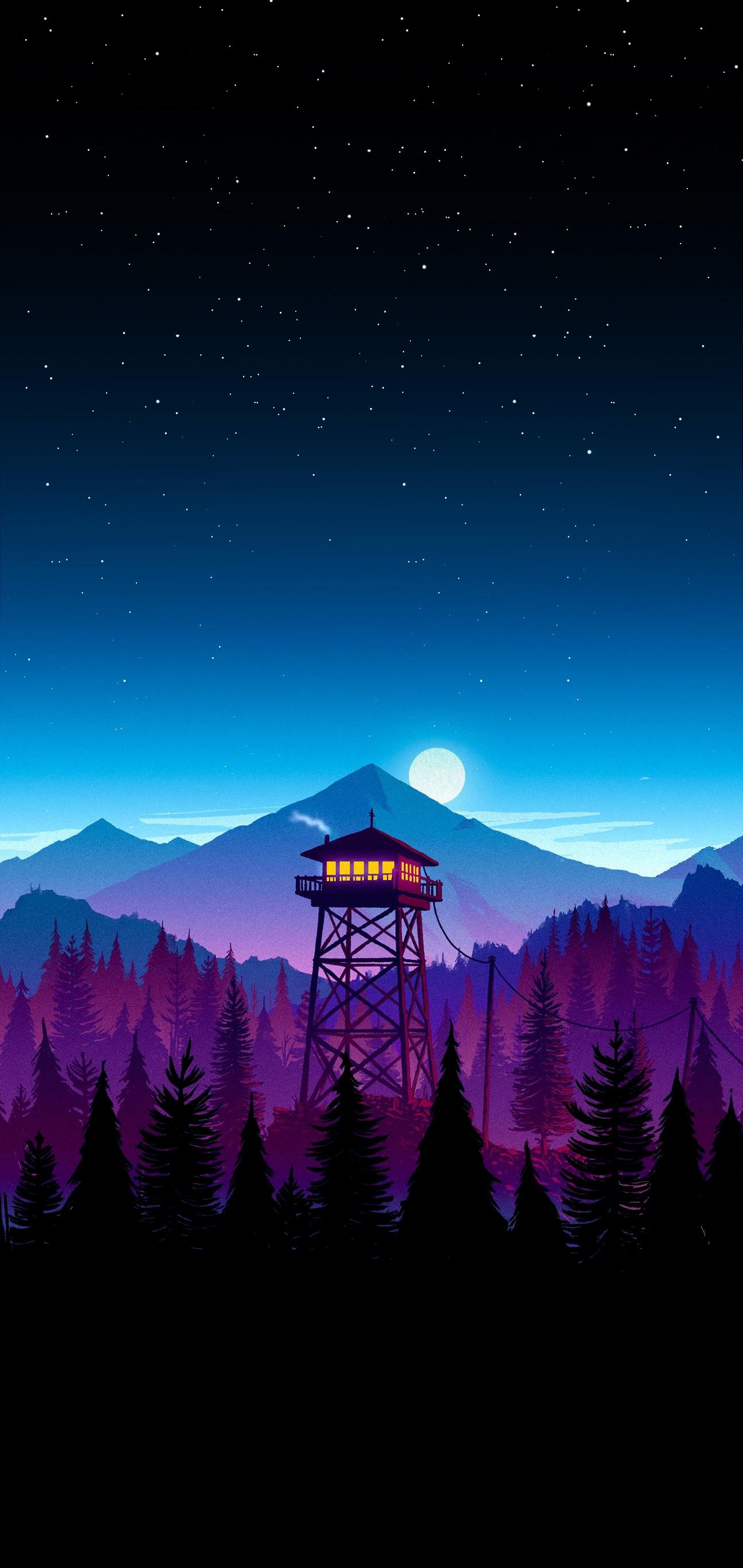 1296x2736 Lock Screen Amoled Wallpaper