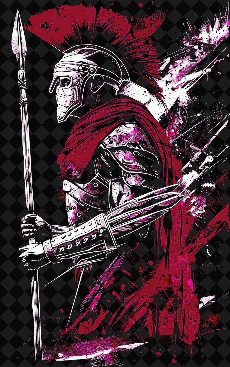 740x1178 Ancient warrior swords wallpaper PSD, High Quality Free PSD Templates for Download