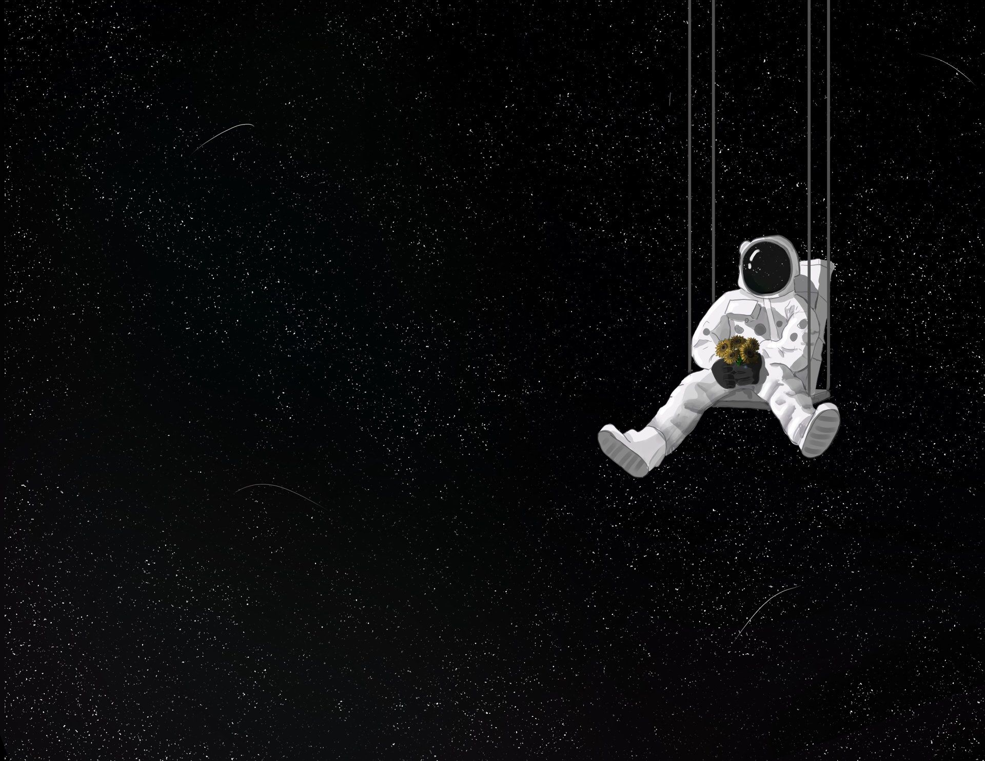 1920x1484 Download Swing Space Sci Fi Astronaut 4k Ultra HD Wallpaper