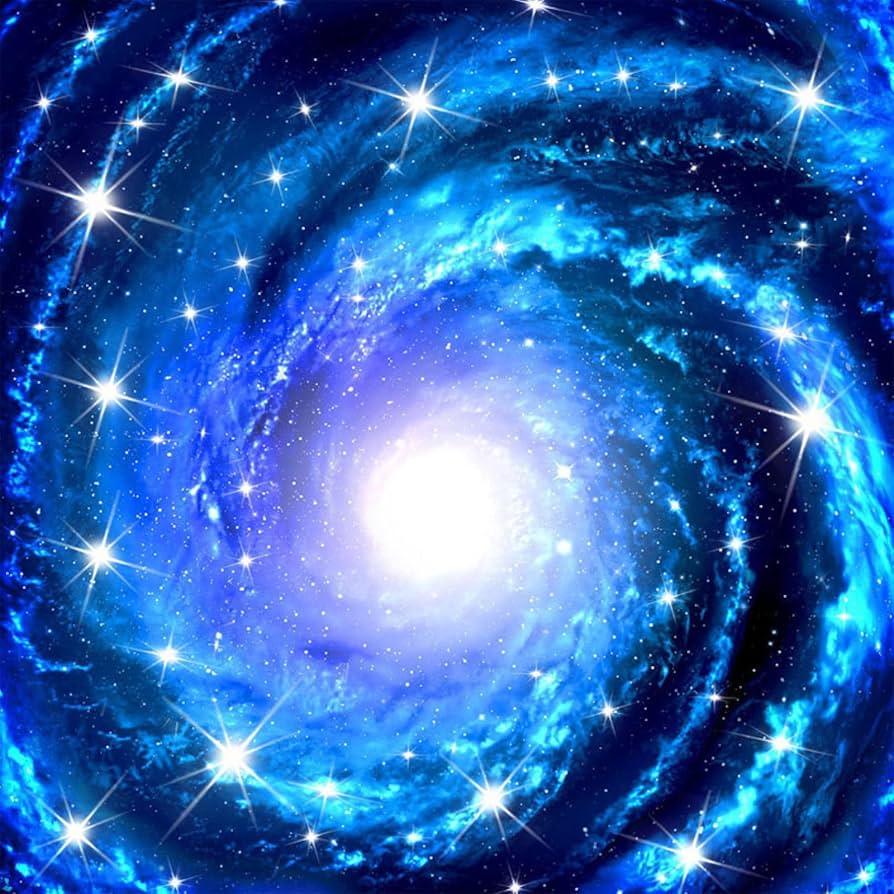 894x894 Modern Art Blue Galaxy 3D Photo Wallpaper, Vortex Stars Ceiling Wall Poster Murals, Wall Painting Art Wallpaper for Living Room and Bedroom Home Decor 59 by 28 : Tools & Home