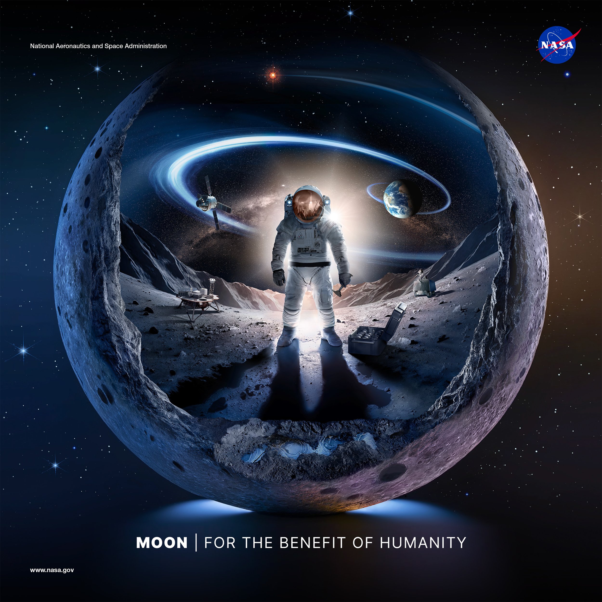 2500x2500 Moon Poster and Virtual Background