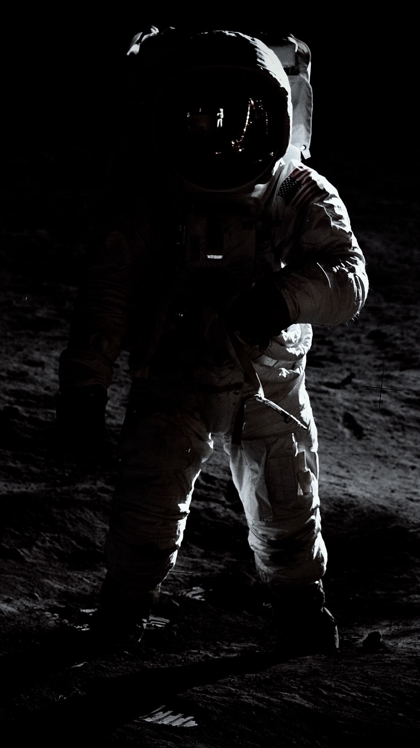 1350x2400 Download wallpaper 1350x2400 astronaut, spacesuit, dark, space iphone 8+/7+/6s+/for parallax HD background