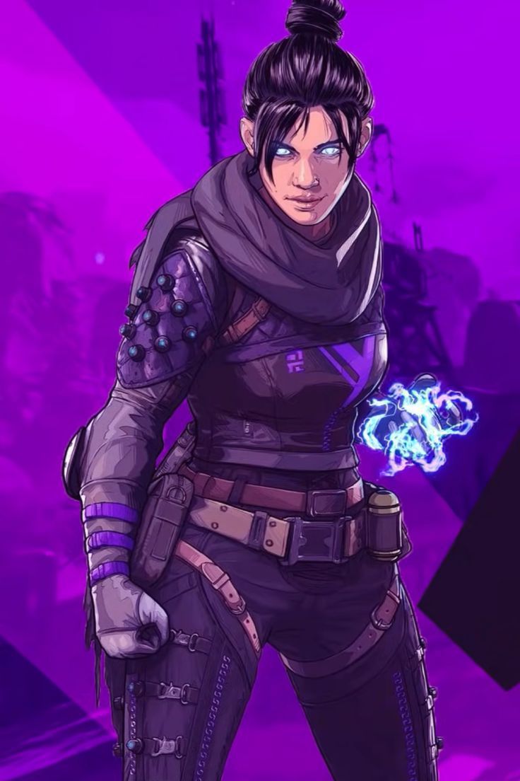 736x1104 Wallpaper of Wraith Character from Apex Legends Mobile
