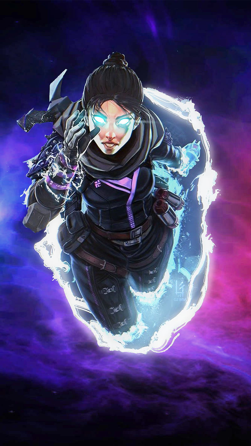 800x1422 Wraith, apex legends, black, gaming, red, super, HD phone wallpaper