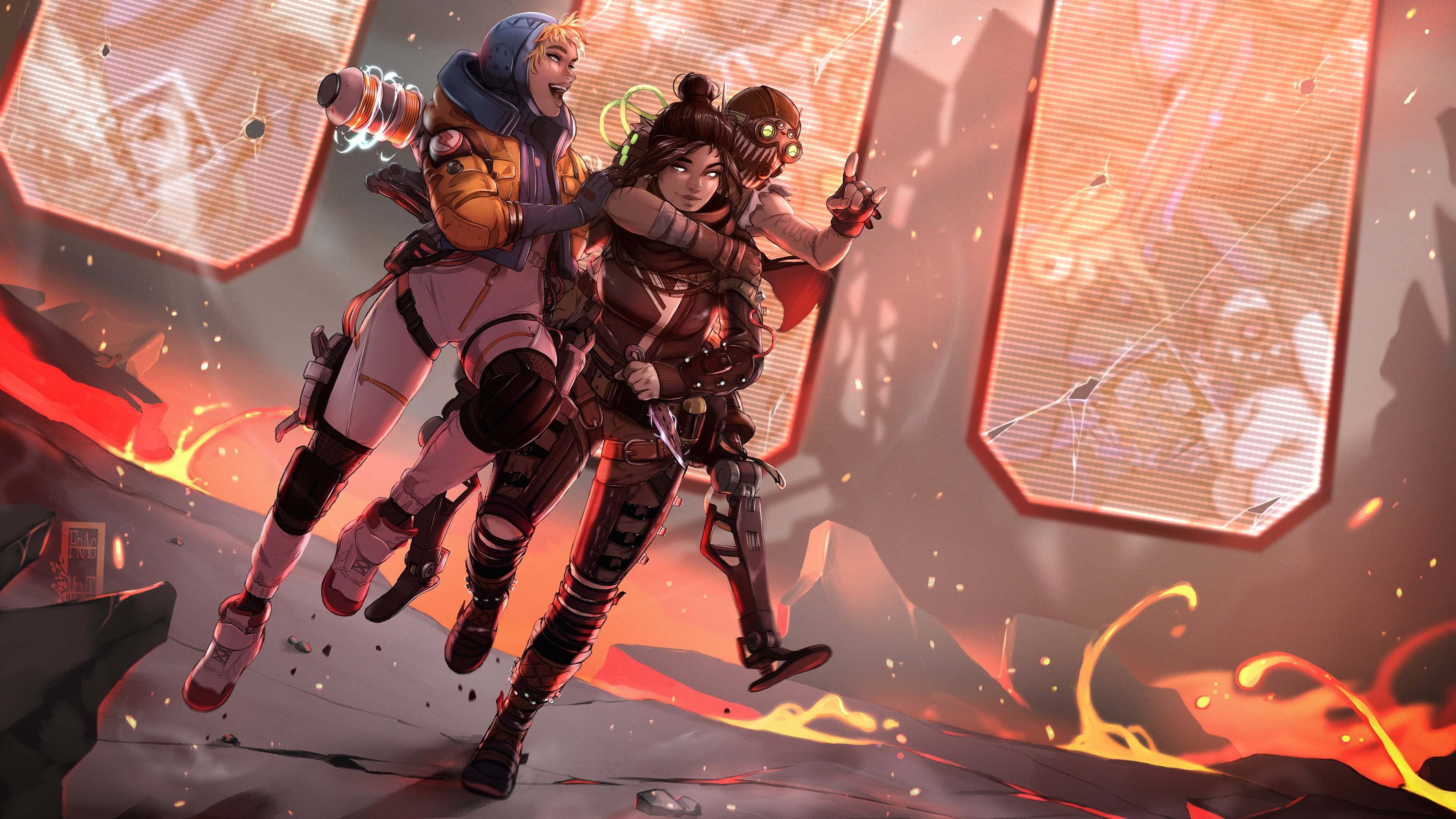 3840x2160 Wattson Wraith Octane 4K HD Apex Legends Wallpaper