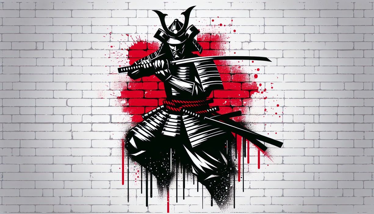 1225x700 Japanese Samurai Wallpaper Mural. Bold & Unique Design