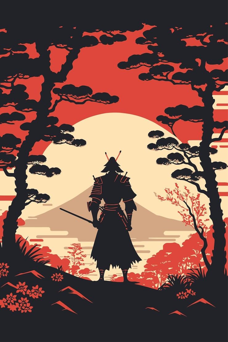 740x1110 Samurai Background Vectors Free High Quality Vectors From Freepik