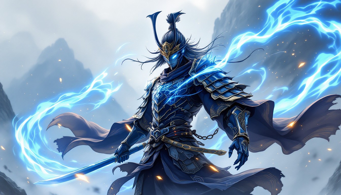 1344x768 Free Mystical Samurai Warrior Image, Samurai, Anime