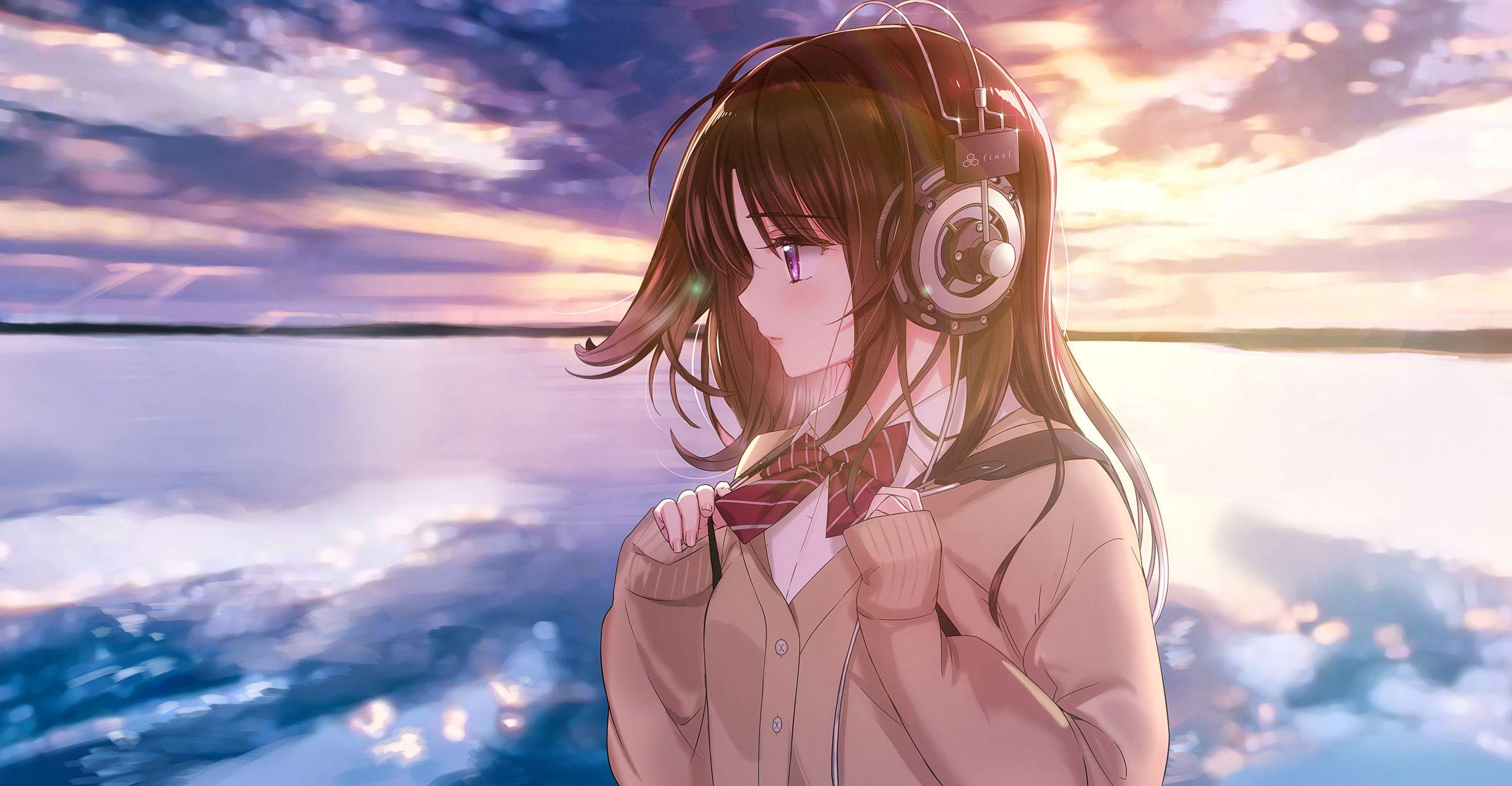 2560x1331 Cute Anime Girls Wallpaper
