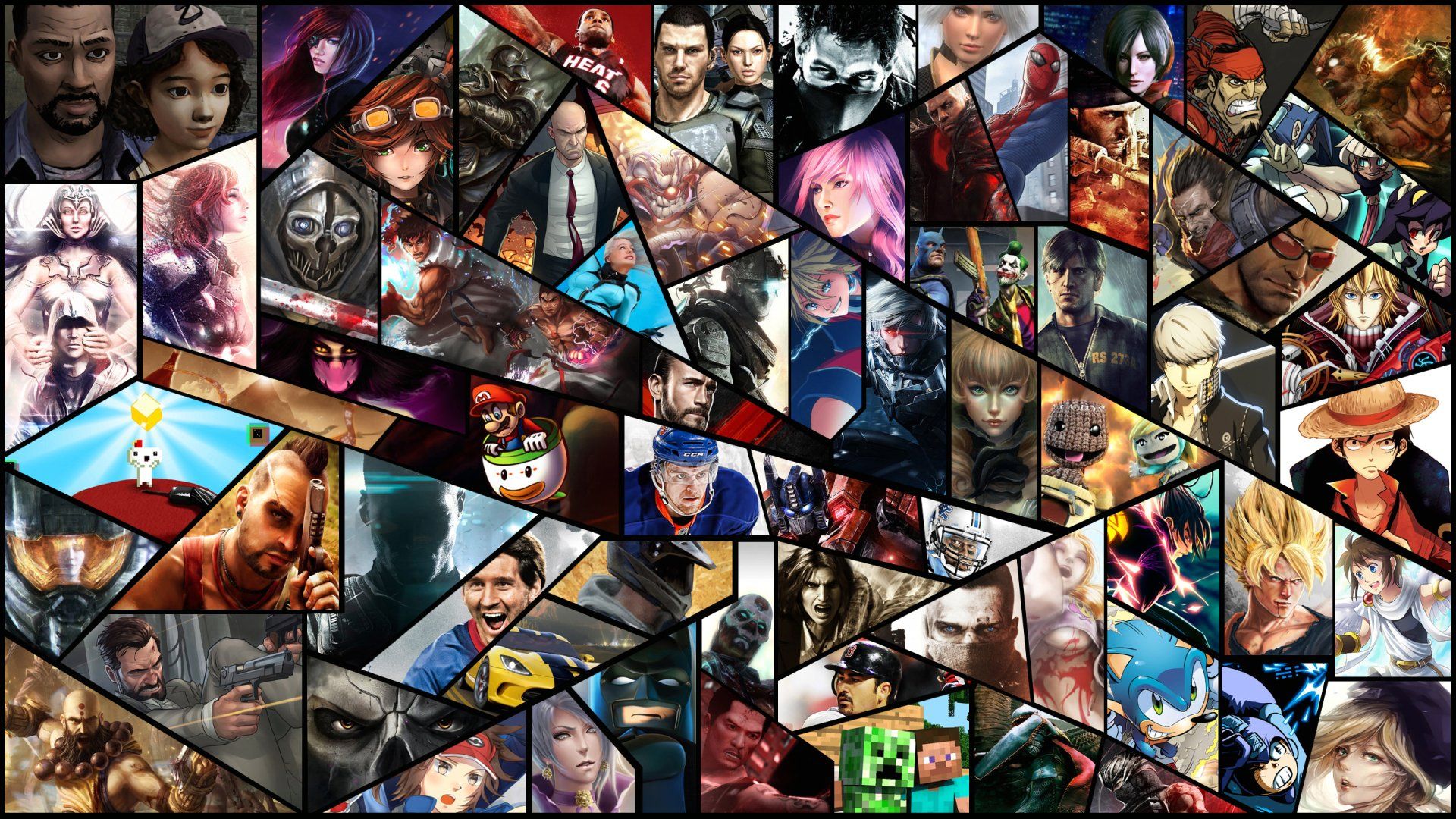 1920x1080 Download Video Game Collage HD Wallpaper