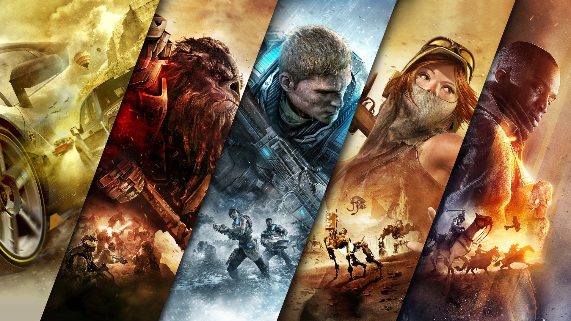 1920x1080 Epic Video Game Collage HD Wallpaper