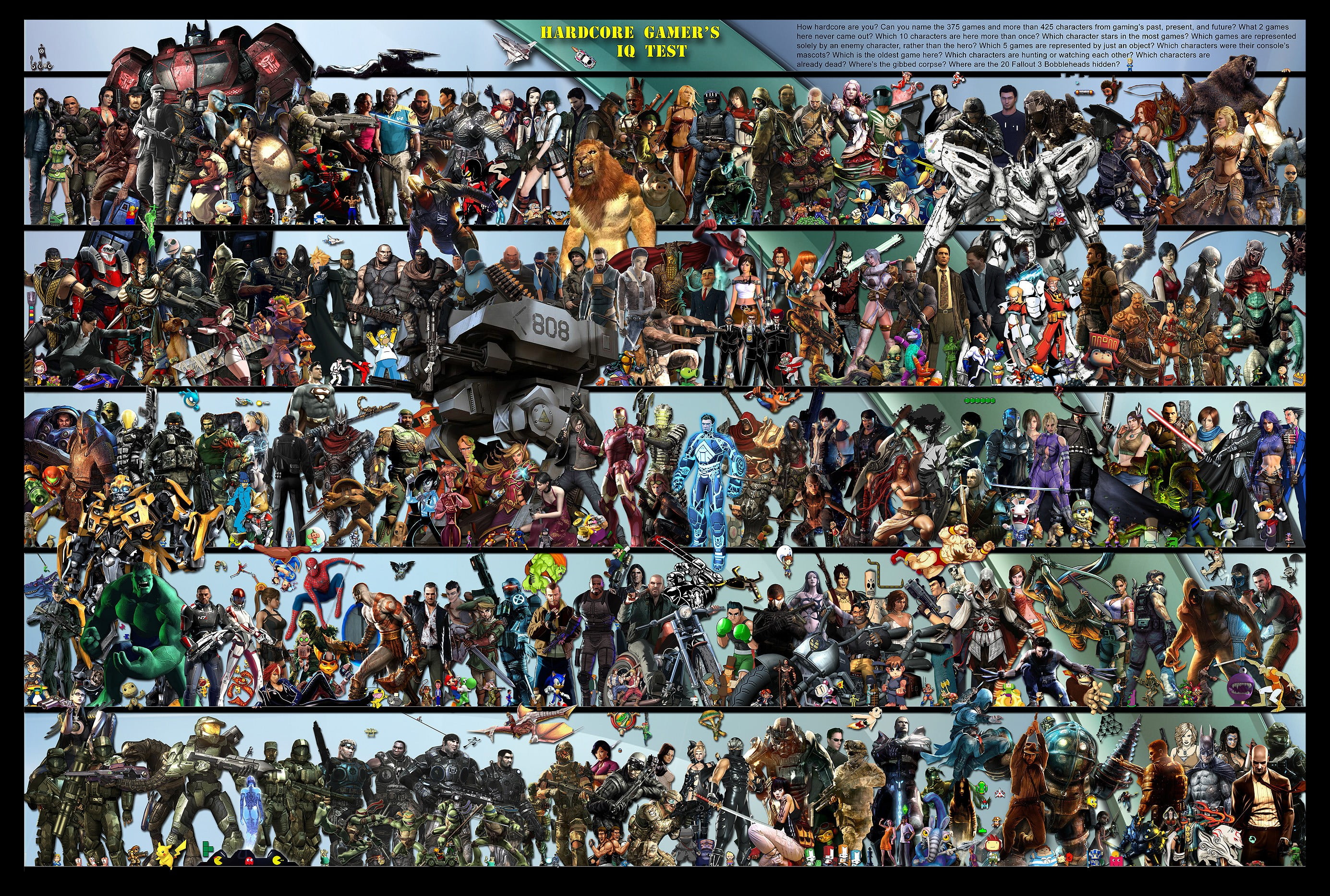 2770x1867 Game characters illustration, artwork, video games, collage HD wallpaper