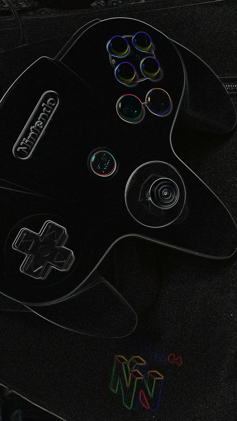 800x1422 HD n64 controller wallpaper