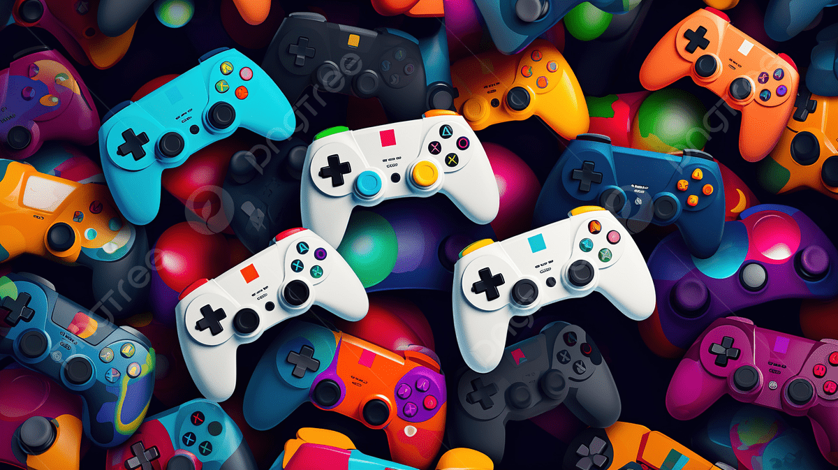 1200x673 Seamless Pattern Texture Of Gamepad For Gaming Console, Game Controller, Joystick, Controller Background Image And Wallpaper for Free Download