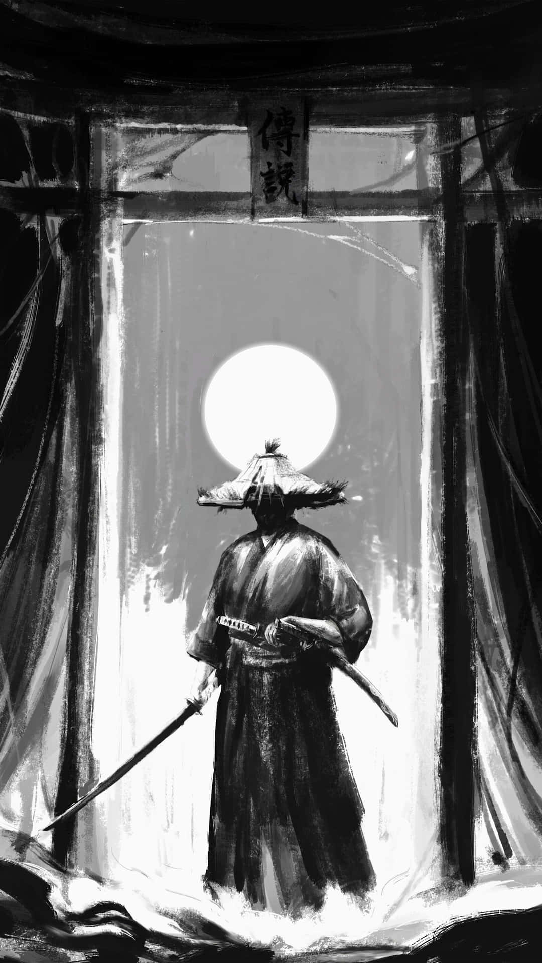 1080x1920 Samurai Art Wallpaper