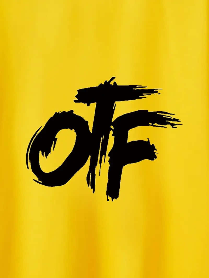 800x1066 Download Black O T F Logo Yellow Background Wallpaper