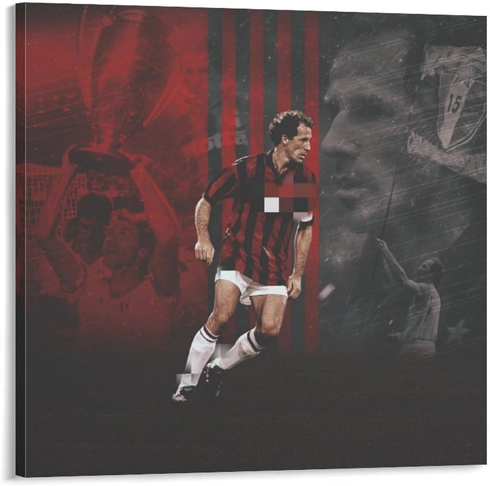 1000x991 TINCHEW Poster de footballeurs italiens de Franco Baresi (4) mural imprimée - Œuvres d'art pour décoration de chambre à coucher, salon x 60 cm : Amazon.fr: Cuisine et Maison