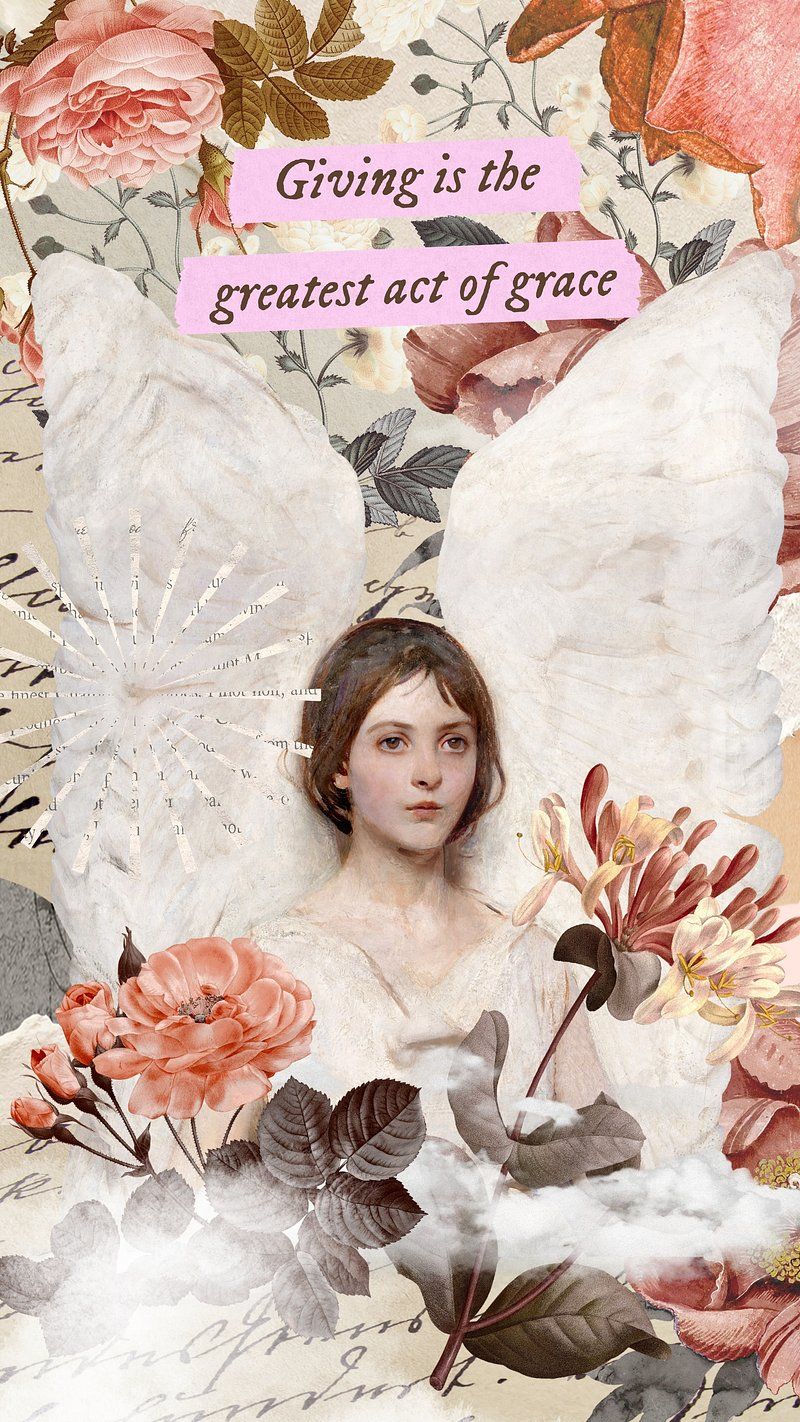 800x1422 Vintage Angel Wallpaper Image Wallpaper