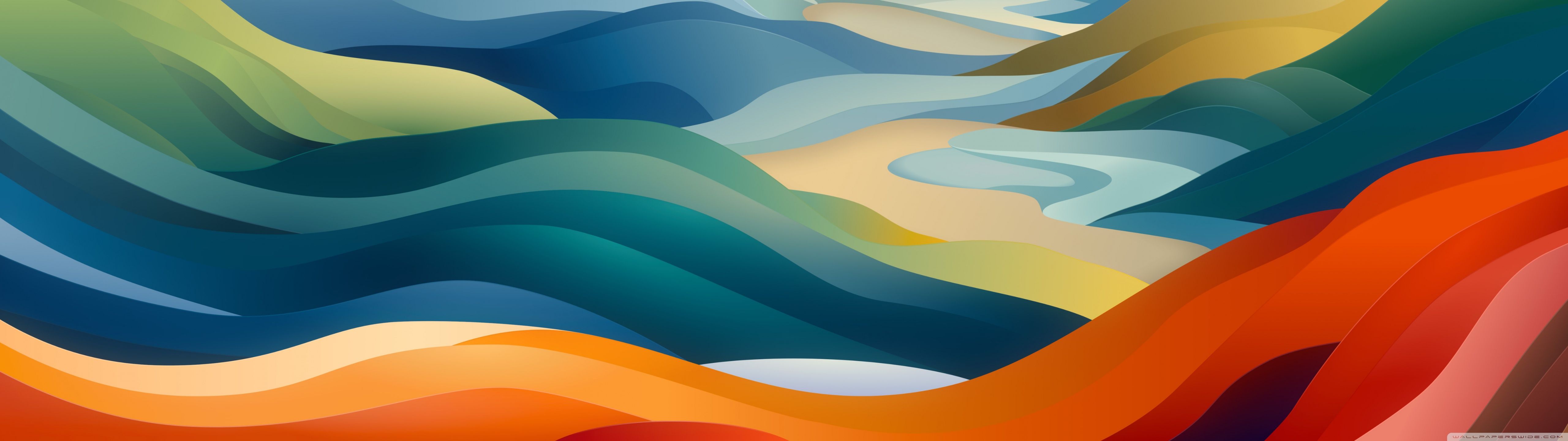 5120x1440 Abstract Hills Landscape 4K UHD Wallpaper for UltraHD Desktop and TV : Widescreen and UltraWide Display : Dual and Triple Monitor : Smartphone and Tablet Devices