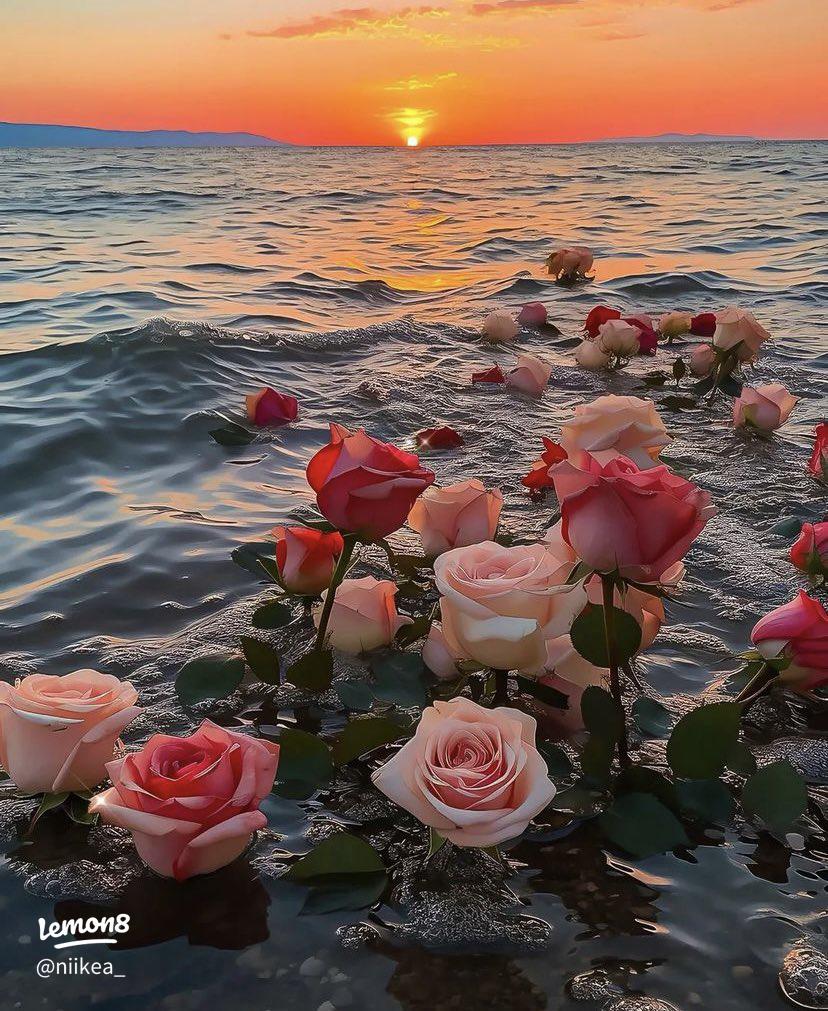 828x1011 Aesthetic Roses by the Sea: Stunning Wallpaper Ideas