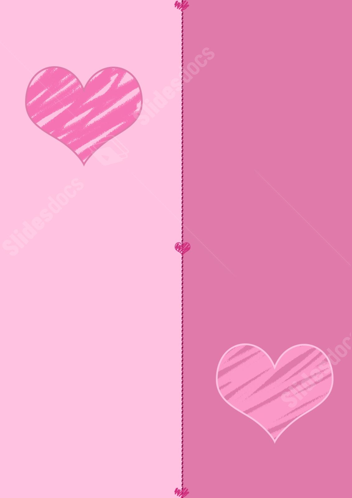 1131x1601 Romantic Pink And Peach Heart Elements Love Chat Wallpaper With Simple Design Page Border Background Word Template And Google Docs For Free Download