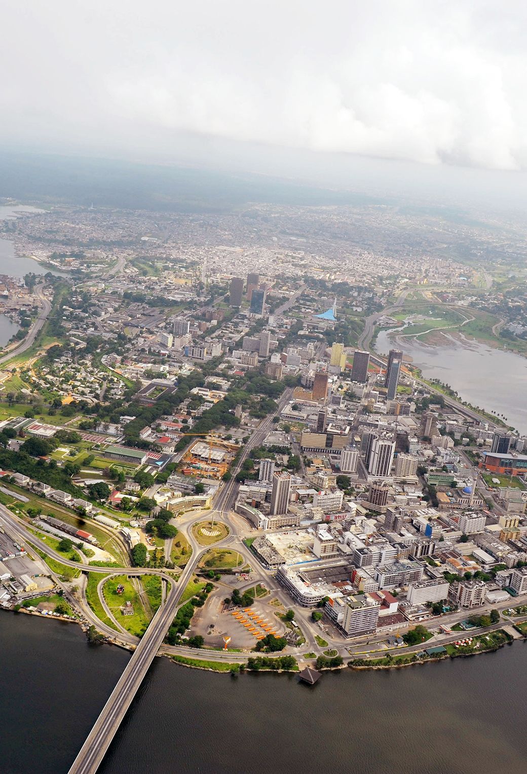 1040x1526 Aerial View of Abidjan Wallpaper for iPhone Pro Max, X, 6