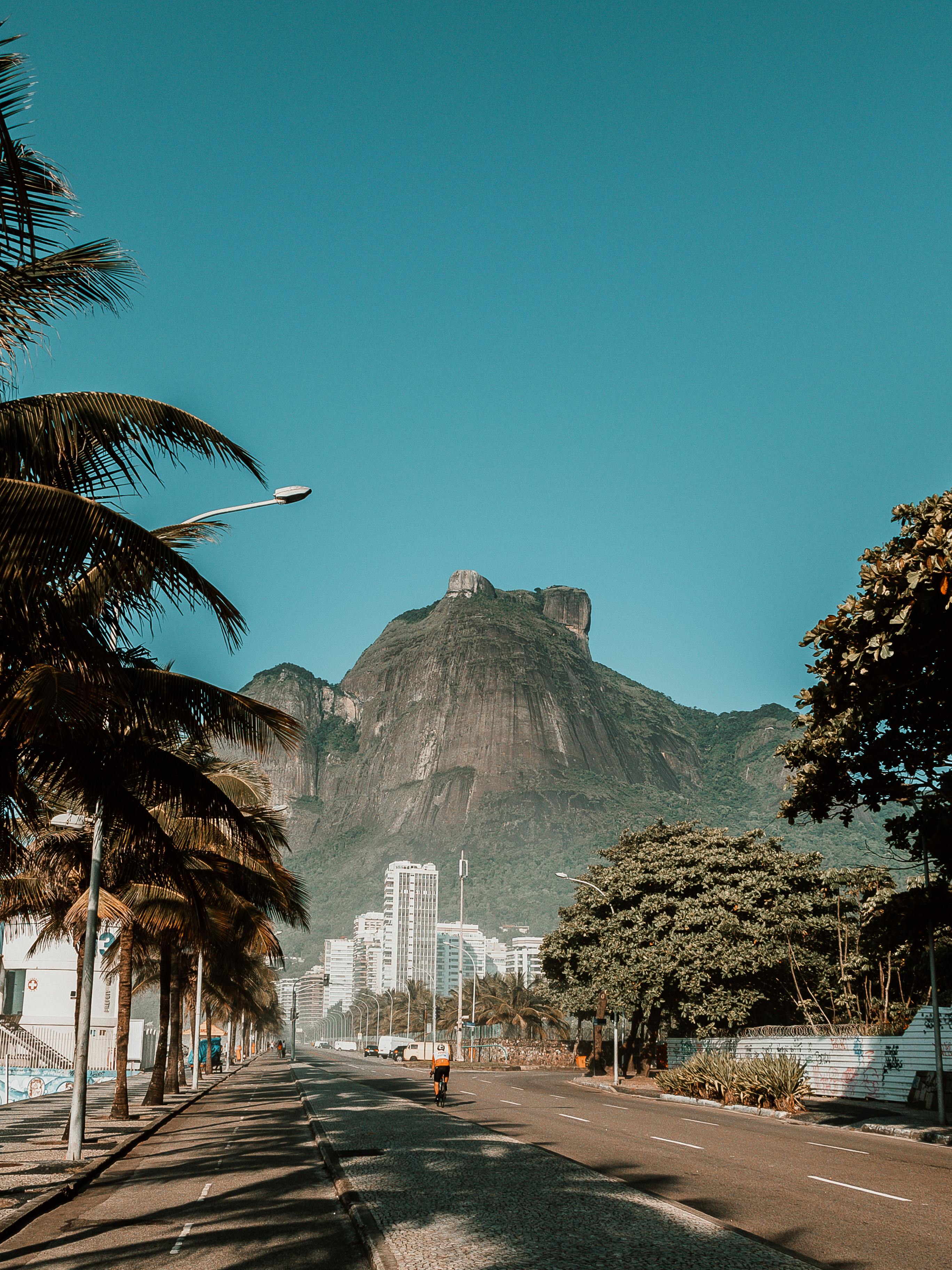 2736x3648 Cityscape of Rio de Janeiro with Rocky Mountain Peak in Background · Free