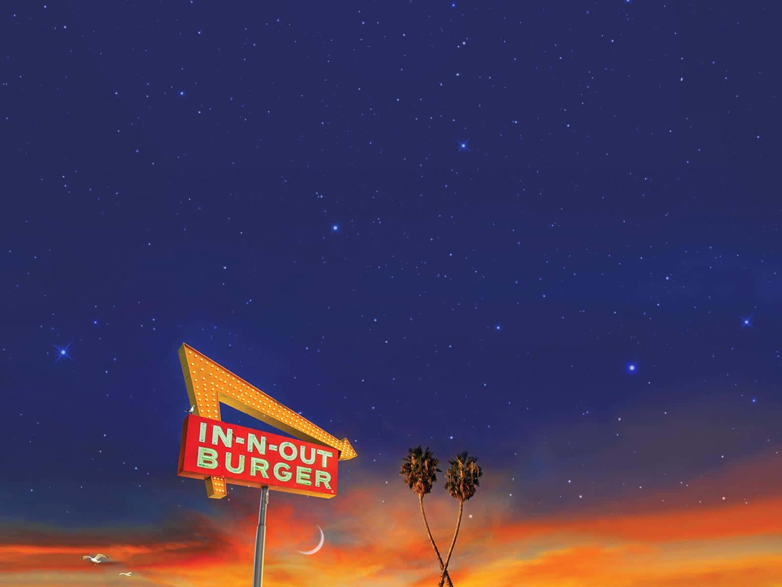 1600x1200 Download Enjoying the classic In N Out burger Wallpaper