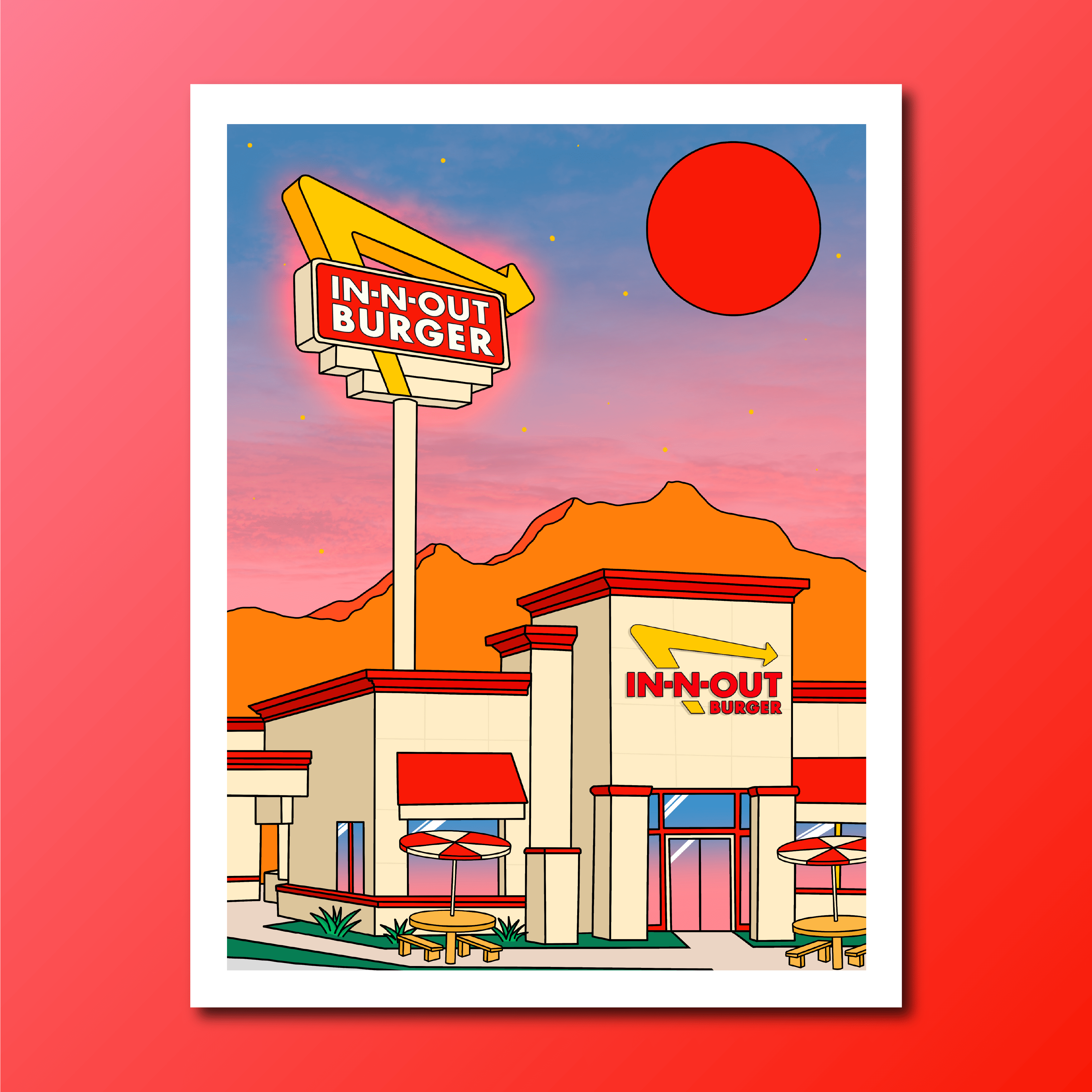 3502x3502 In N Out Print