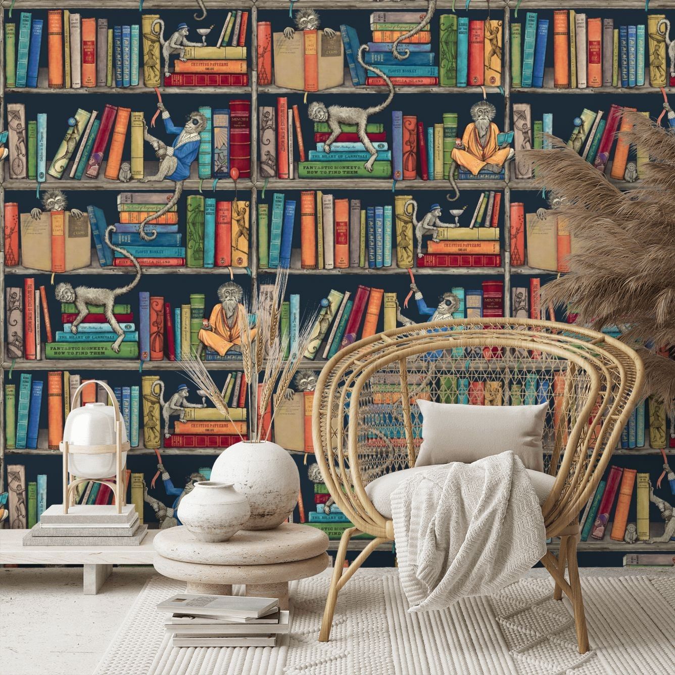 1336x1336 Brand McKenzie Library Wallpaper