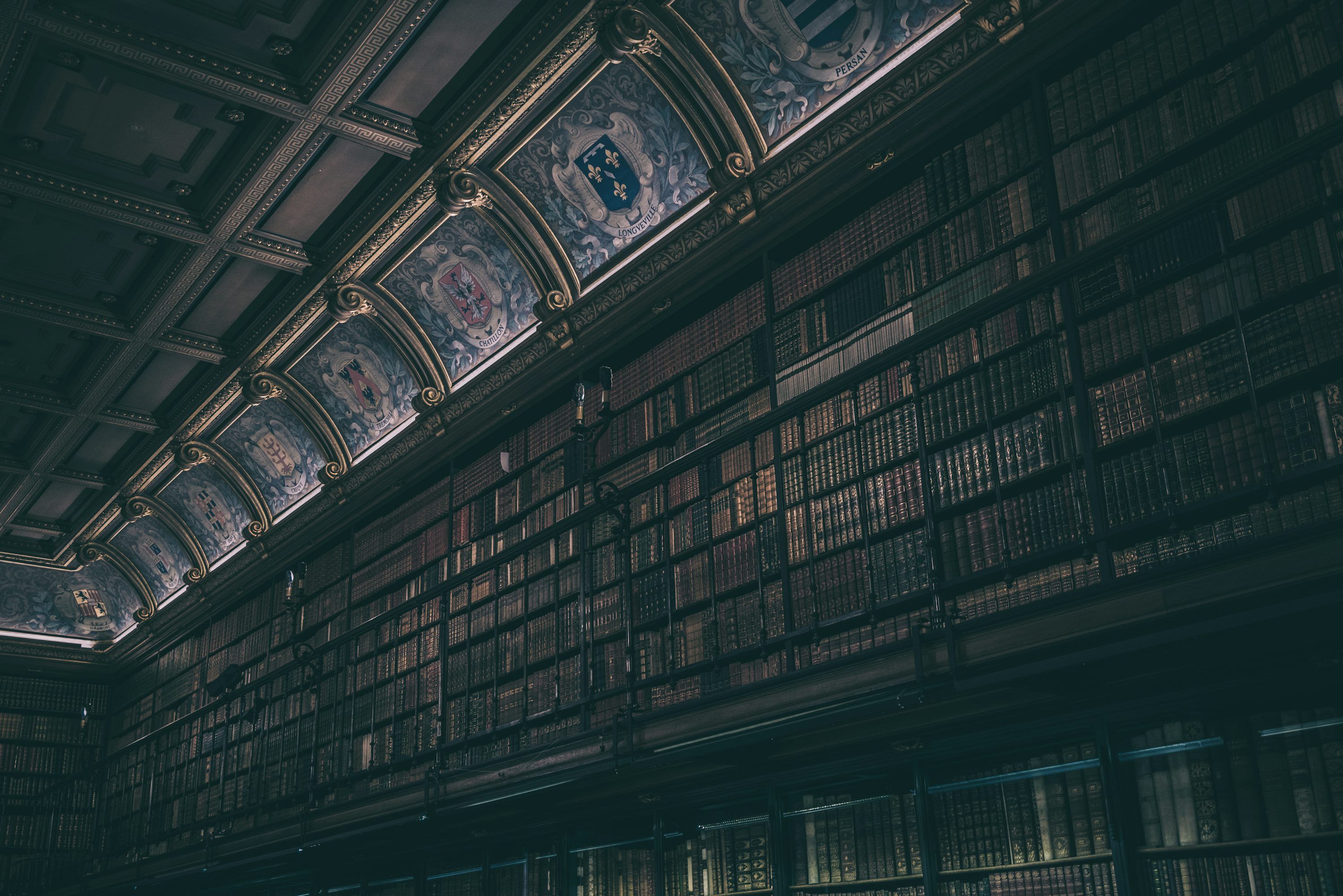 3000x2003 Dark Library Picture. Download Free Image