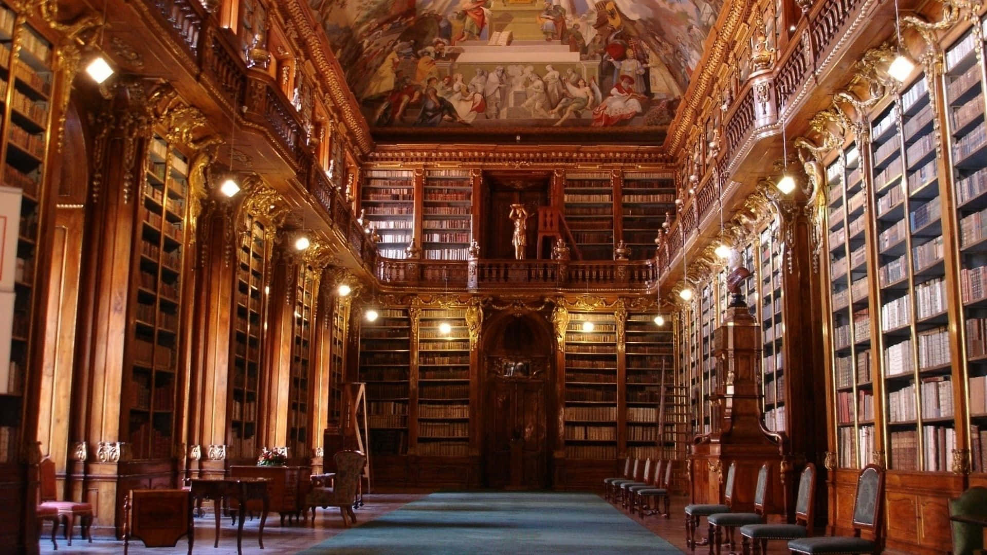 1920x1080 The Hogwarts Library Wallpaper