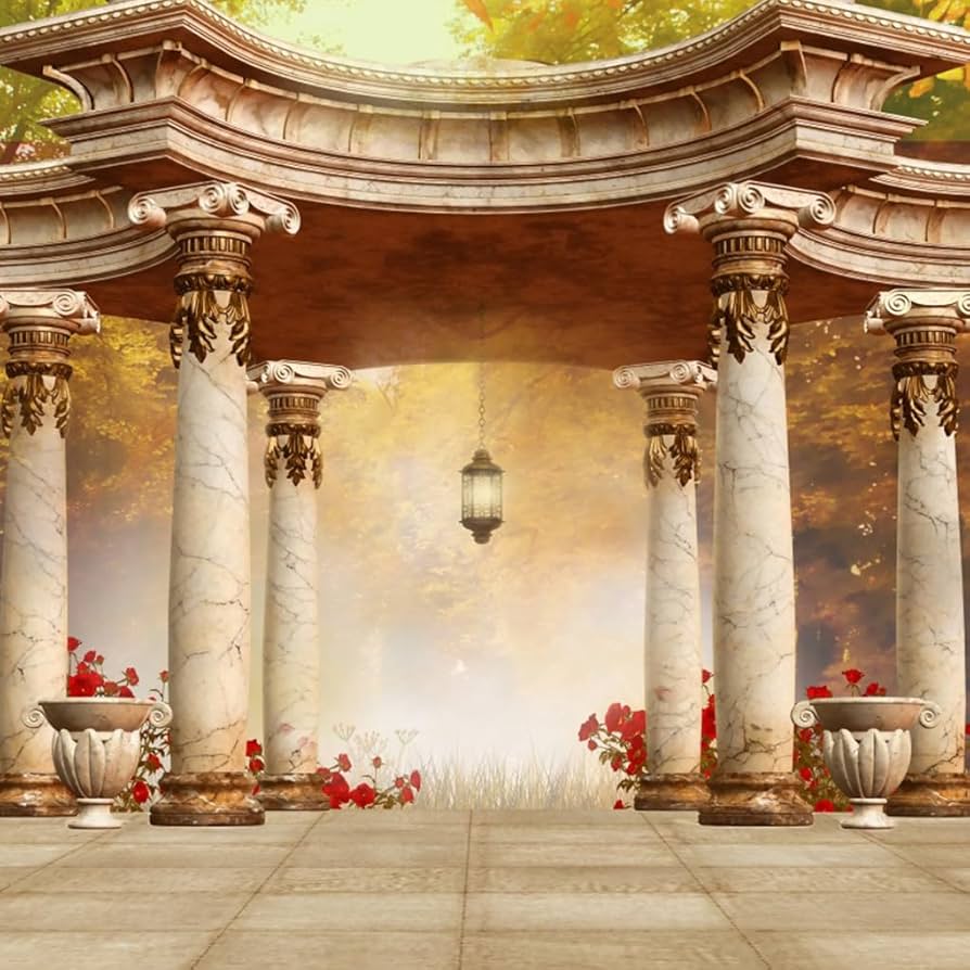 894x894 Amazon.com : AOFOTO 6x6ft Romantic Wedding Royal Gazebo Background Classic Gloriette Photography Backdrop Vintage Garden Pavilion Retro Columns Photo Studio Props Lovers Girl Artistic Portrait Vinyl Wallpaper