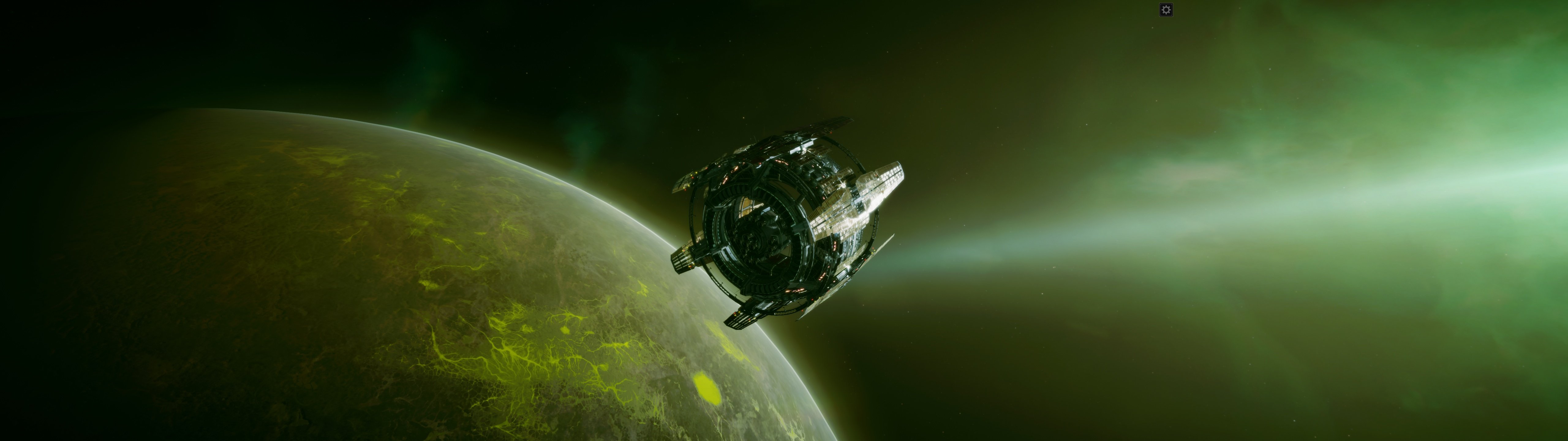 5120x1440 Wallpaper space, space station, simulation, tikkun, self -similar space, Romulus, vohle, ixion for mobile and desktop, section игры, resolution 5120x1440