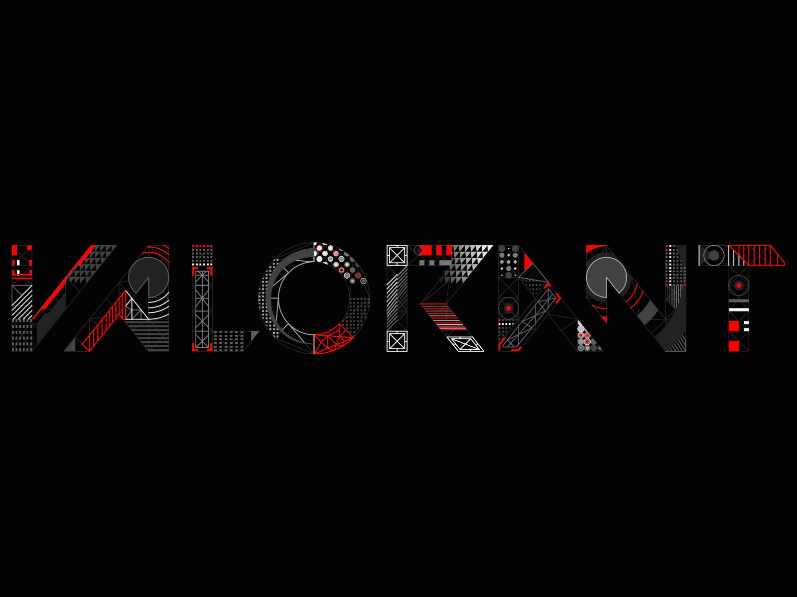 1600x1200 Geometric Valorant Wallpaper