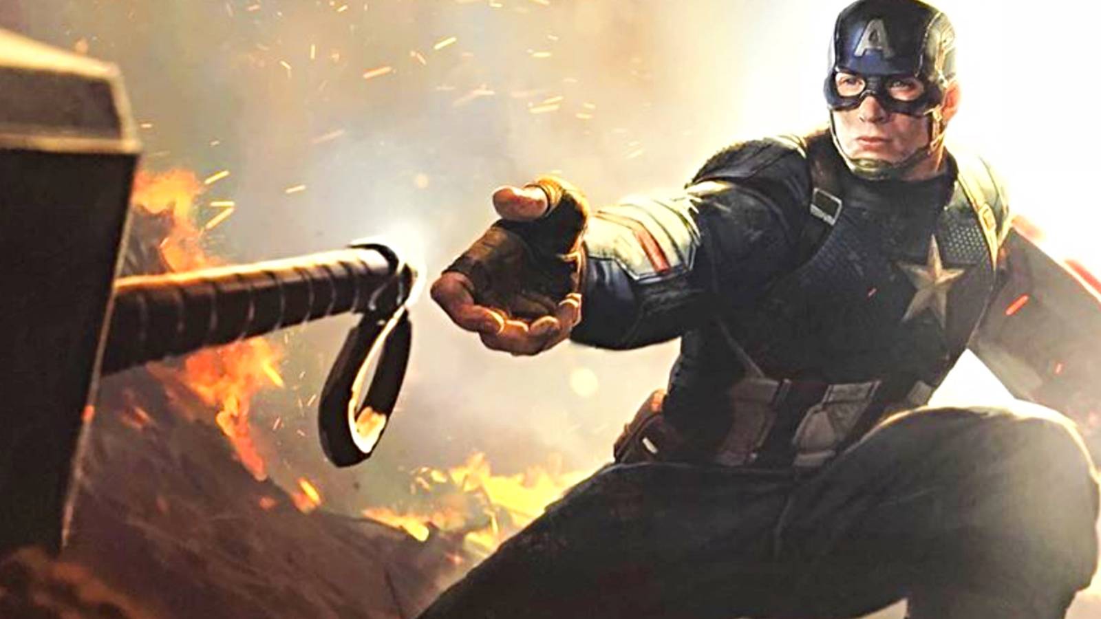 1600x900 Captain America Contemplates the Power of Mjolnir in Stunning Avengers: Endgame Concept Art