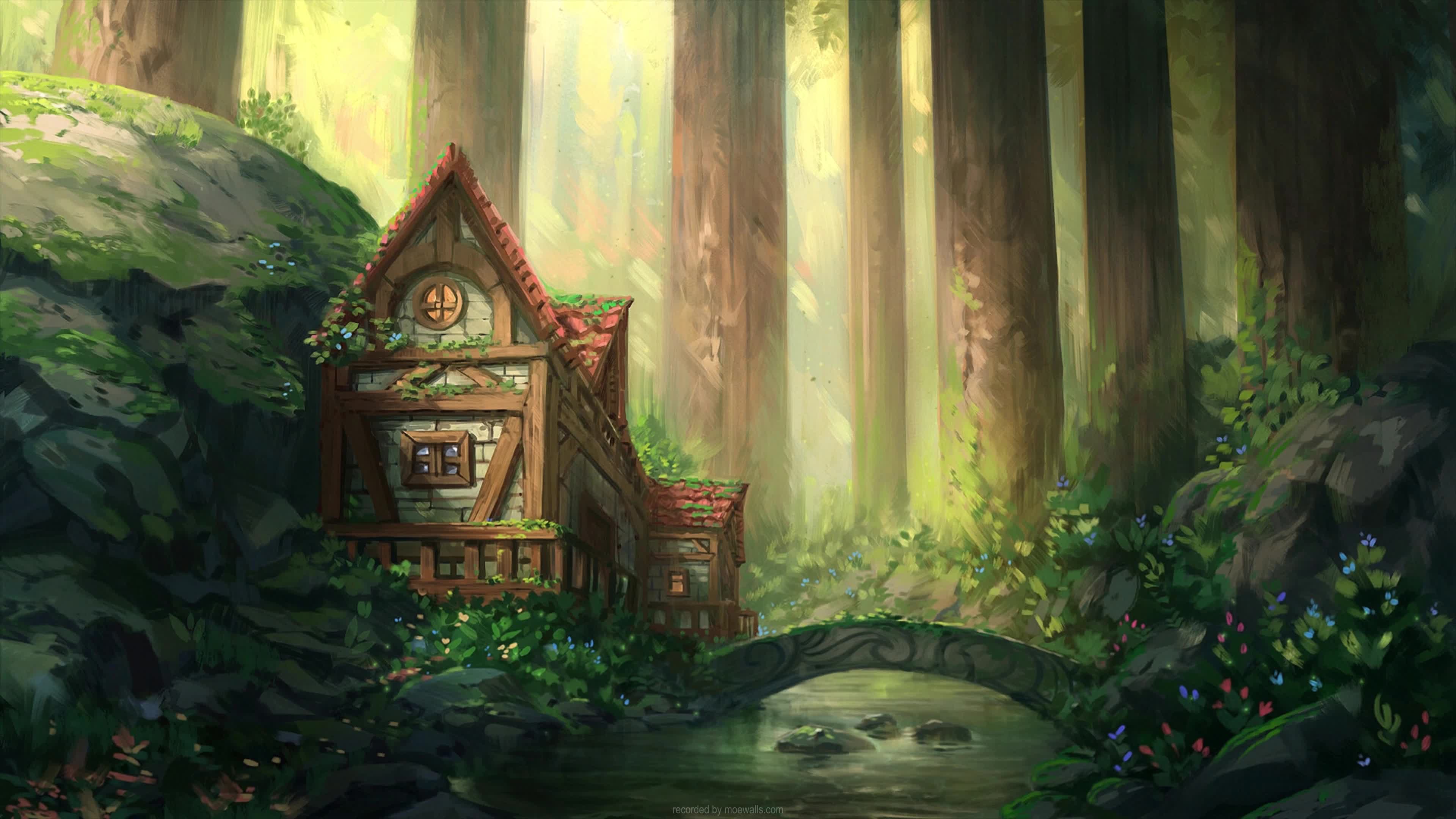 3840x2160 Cozy Fantasy Wallpaper