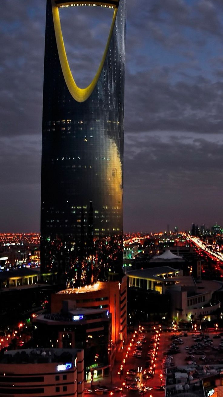 736x1309 Saudi Arabia Riyadh City Night Wallpaper /saudi Arabia Riyadh