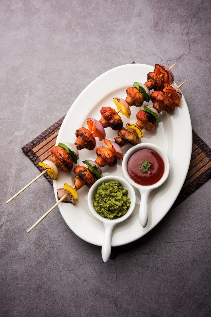 740x1109 Mushroom Tikka Photo Free High Quality Picture