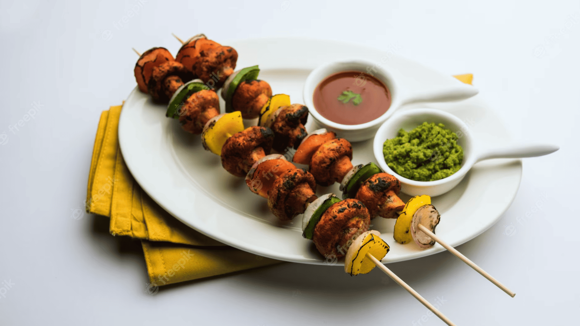 1920x1080 Mushroom Tikka Recipe to make Mushroom Tikka (मशरूम टिक्का)