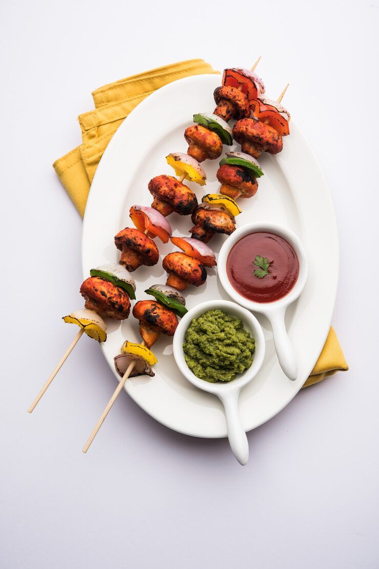 740x1109 Mushroom Tikka Photo Free High Quality Picture