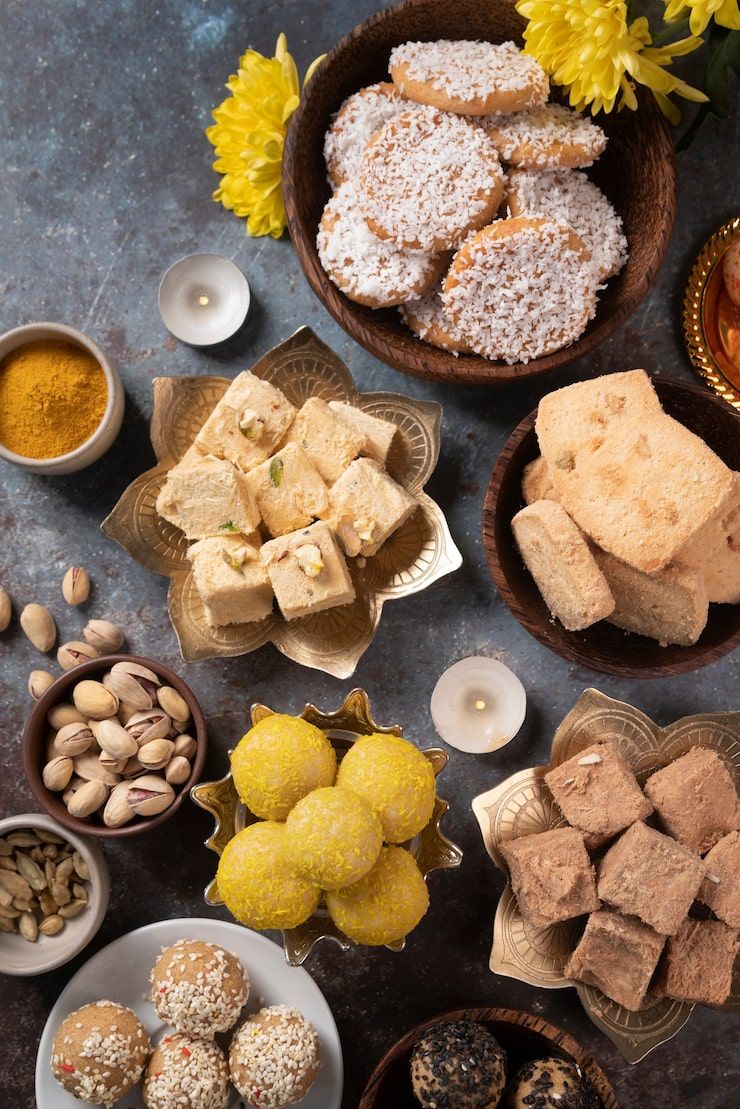740x1109 Traditional indian snacks Image