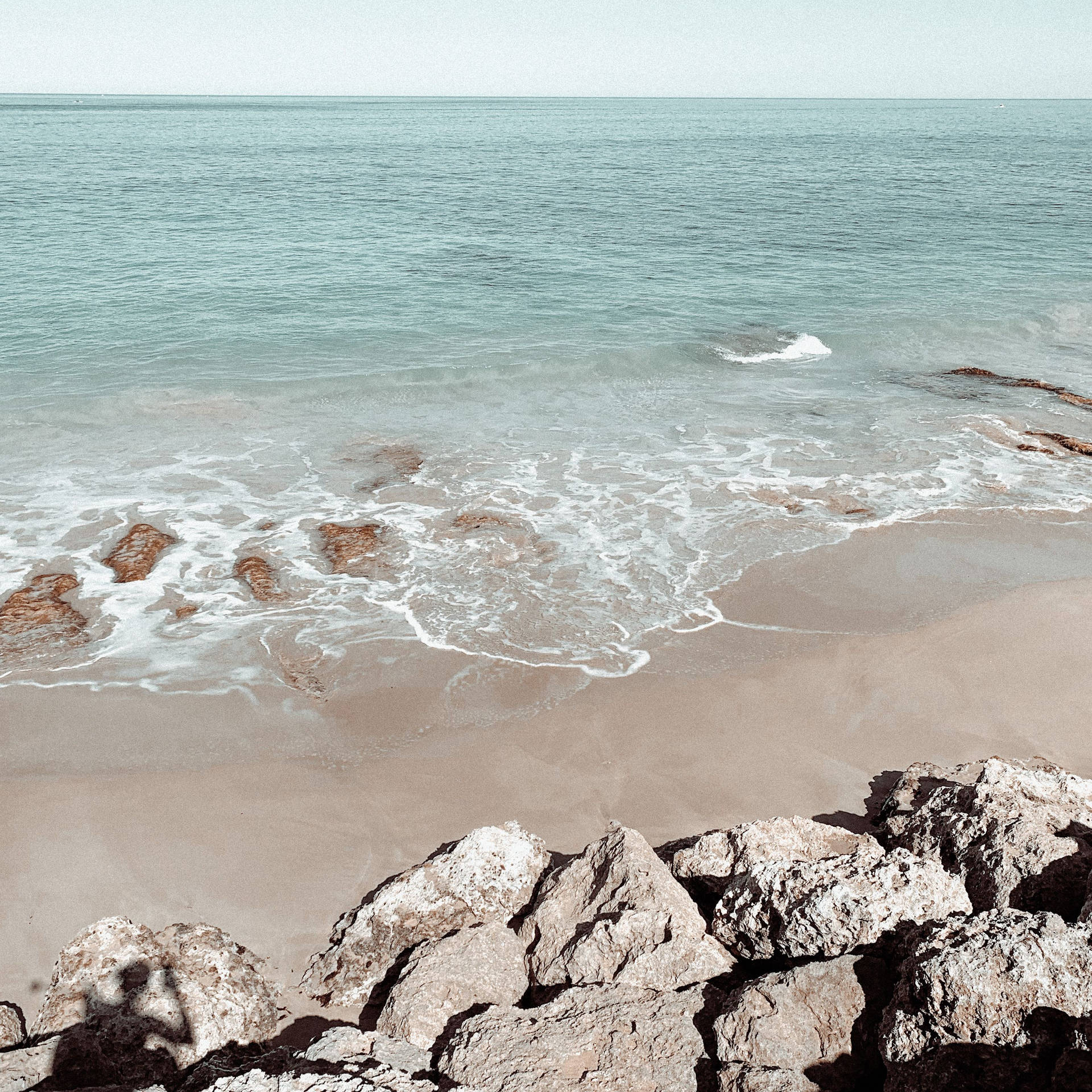 1920x1920 Aesthetic Beach Background