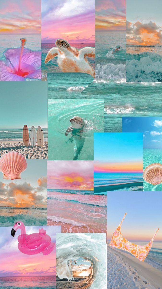 675x1200 Preppy beach summer wallpaper