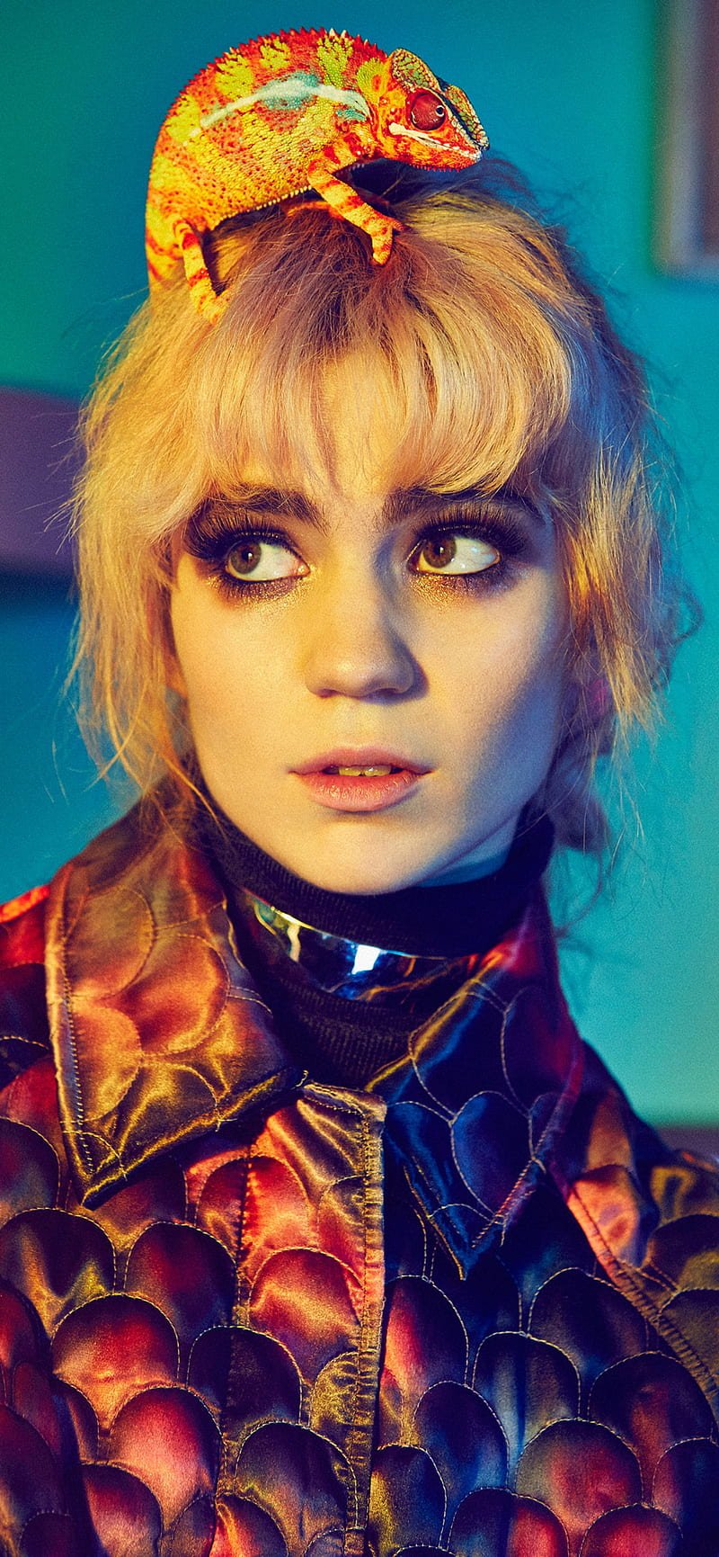800x1731 Grimes, music, singer, woman, HD phone wallpaper
